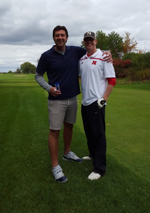 Mike and I golfing - October 9, 2015