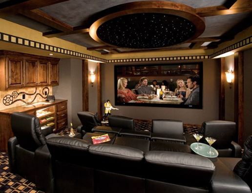 Gary's lavish TV room