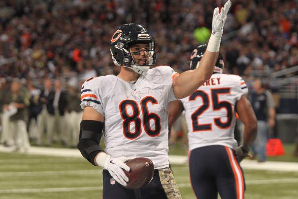 Zach Miller celebrating