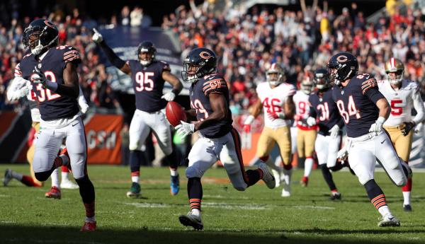 Tarik Cohen PR TD vs 49ers