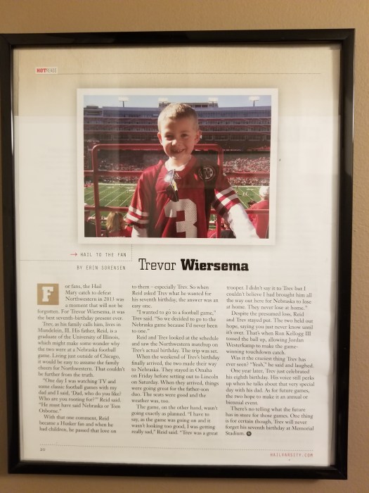 Trev's Hail Varsity story