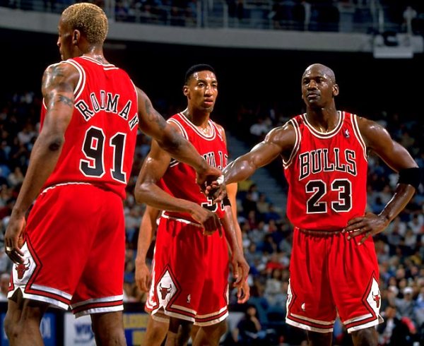 1996 Bulls Jordan, Pippen, Rodman