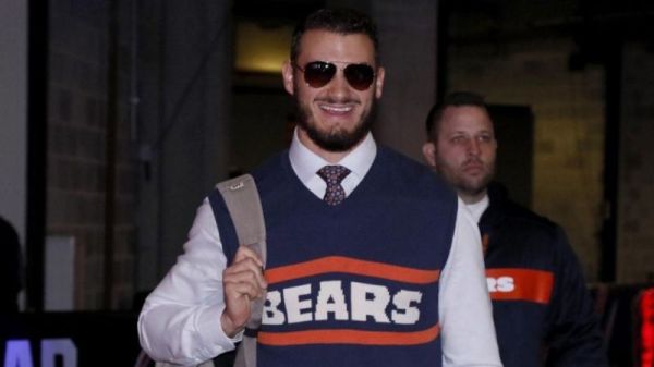 Mitch Trubisky as Coach Ditka