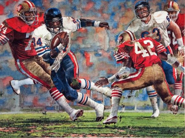 Bears at 49ers painting